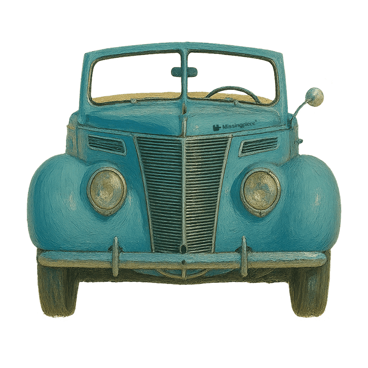 Decorative vintage car illustration